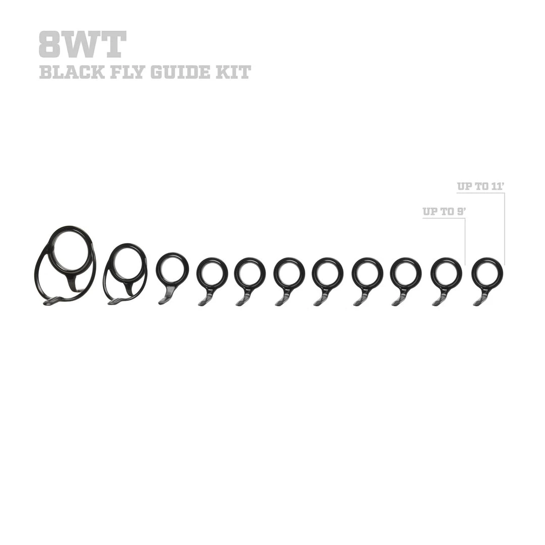 CRB LZR Single Foot Fly Rod Guide Set Kits Components 13 CRB LZR Single Foot Fly Rod Guide Set Kits Components