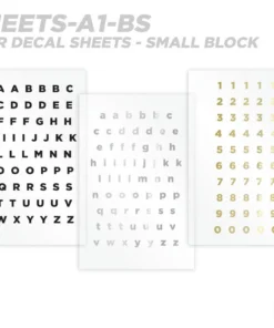 CRB All-in-One Number & Alphabet Rod Decal Kit - Peel & Stick Letters Supplies