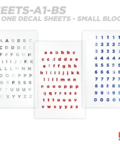 CRB All-in-One Number & Alphabet Rod Decal Kit - Peel & Stick Letters Supplies