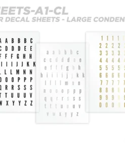 CRB All-in-One Number & Alphabet Rod Decal Kit - Peel & Stick Letters Supplies