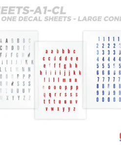 CRB All-in-One Number & Alphabet Rod Decal Kit - Peel & Stick Letters Supplies