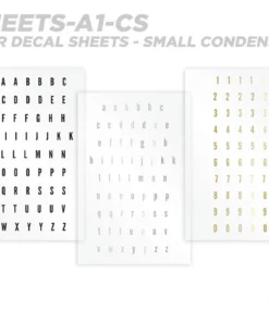 CRB All-in-One Number & Alphabet Rod Decal Kit - Peel & Stick Letters Supplies