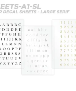 CRB All-in-One Number & Alphabet Rod Decal Kit - Peel & Stick Letters Supplies