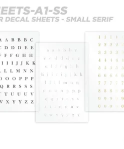 CRB All-in-One Number & Alphabet Rod Decal Kit - Peel & Stick Letters Supplies