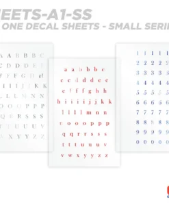 CRB All-in-One Number & Alphabet Rod Decal Kit - Peel & Stick Letters Supplies