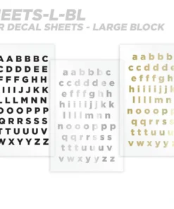 CRB Alphabet Rod Decals - Peel & Stick Letters