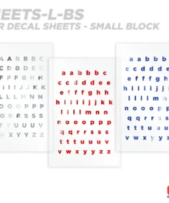 CRB Alphabet Rod Decals - Peel & Stick Letters