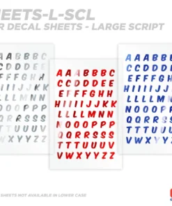 CRB Alphabet Rod Decals - Peel & Stick Letters