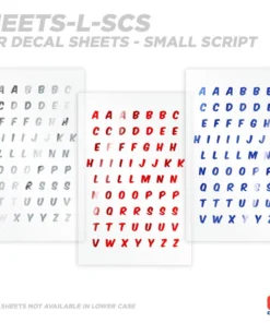 CRB Alphabet Rod Decals - Peel & Stick Letters