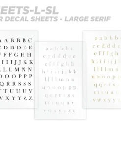 CRB Alphabet Rod Decals - Peel & Stick Letters