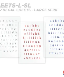 CRB Alphabet Rod Decals - Peel & Stick Letters