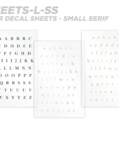 CRB Alphabet Rod Decals - Peel & Stick Letters