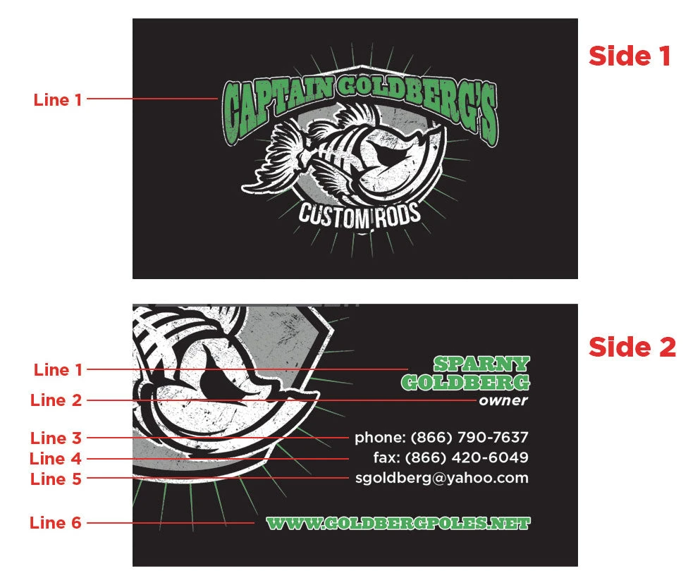 Mud Hole Gear Custom Business Cards: Green Bones 4 Mud Hole Gear Custom Business Cards: Green Bones