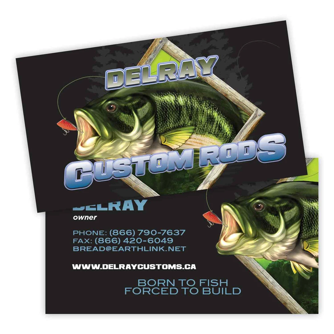 Mud Hole Custom Business Cards: Largemouth Bass Chasing Lure Gear 3 Mud Hole Custom Business Cards: Largemouth Bass Chasing Lure Gear