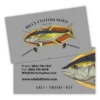 Mud Hole Custom Business Cards: Bamboo Frame With Crossing Rods Gear