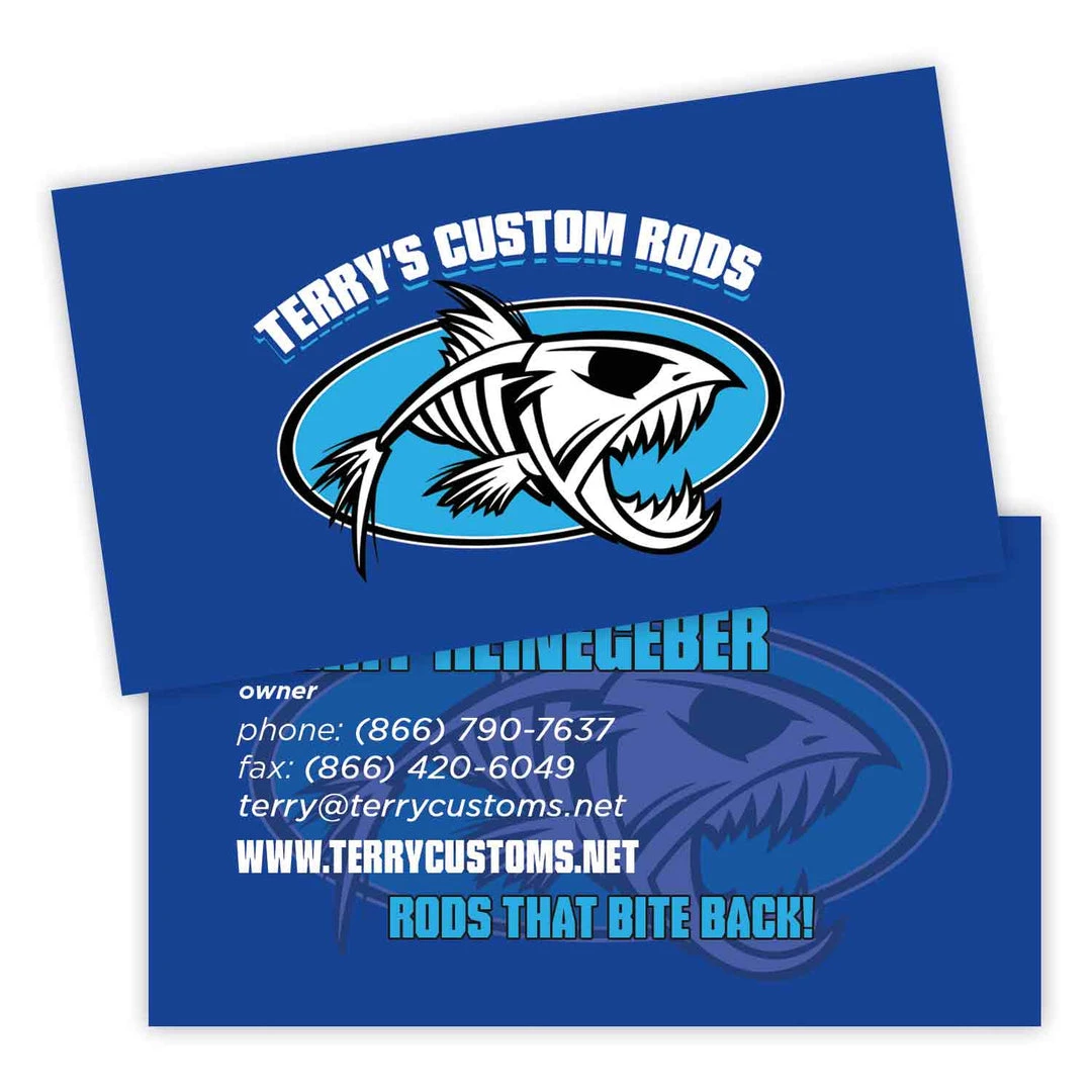 Mud Hole Custom Business Cards: Fish Skeleton 3 Mud Hole Custom Business Cards: Fish Skeleton