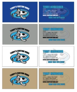 Mud Hole Custom Business Cards: Fish Skeleton 7 Mud Hole Custom Business Cards: Fish Skeleton