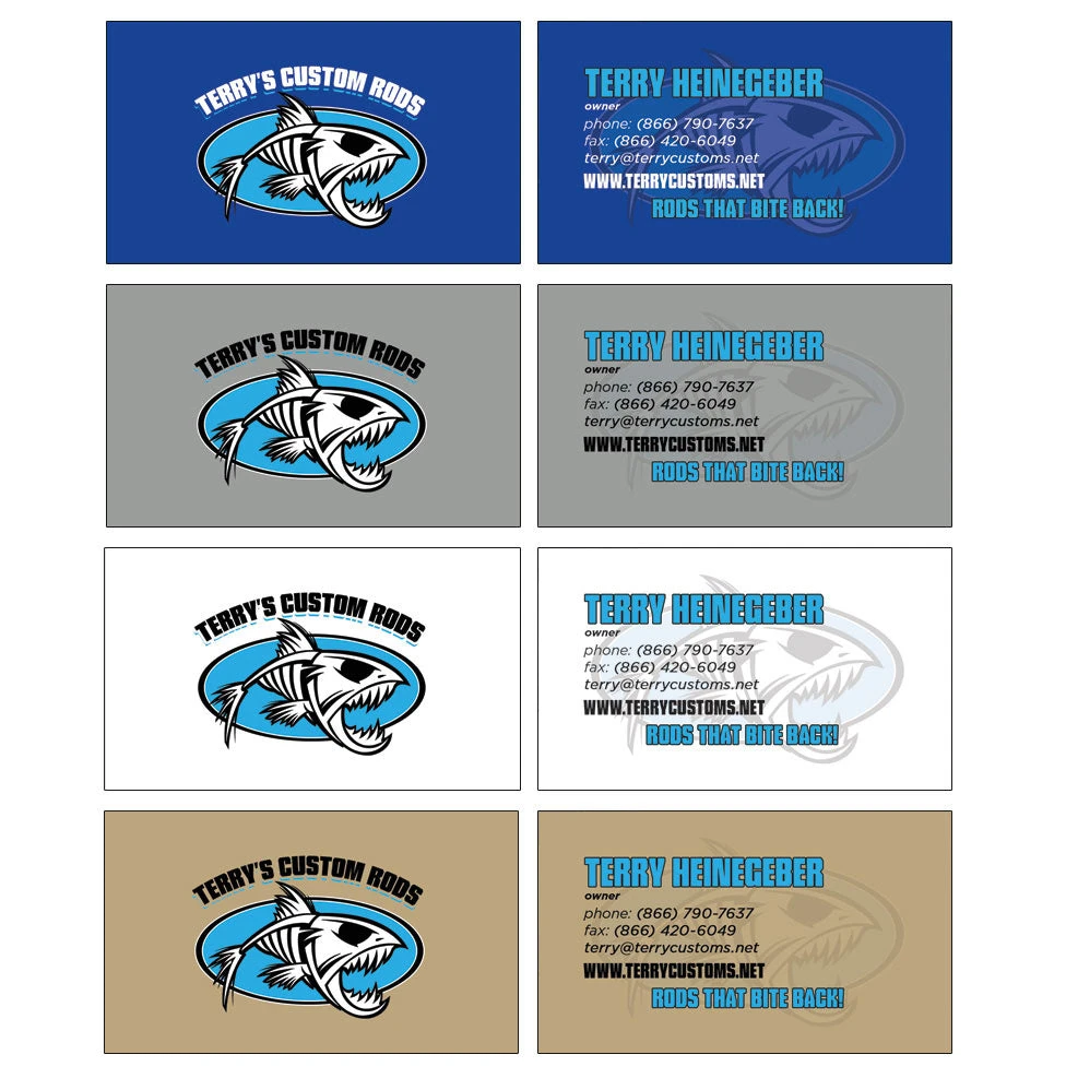 Mud Hole Custom Business Cards: Fish Skeleton 5 Mud Hole Custom Business Cards: Fish Skeleton