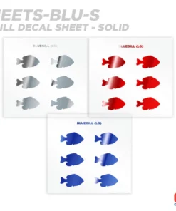 CRB Bluegill Silhouette Rod Decals - Peel & Stick