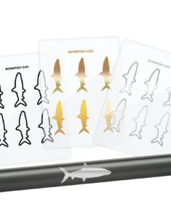 CRB Supplies Bonefish Silhouette Rod Decals - Peel & Stick