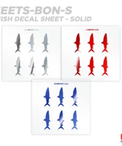 CRB Supplies Bonefish Silhouette Rod Decals - Peel & Stick