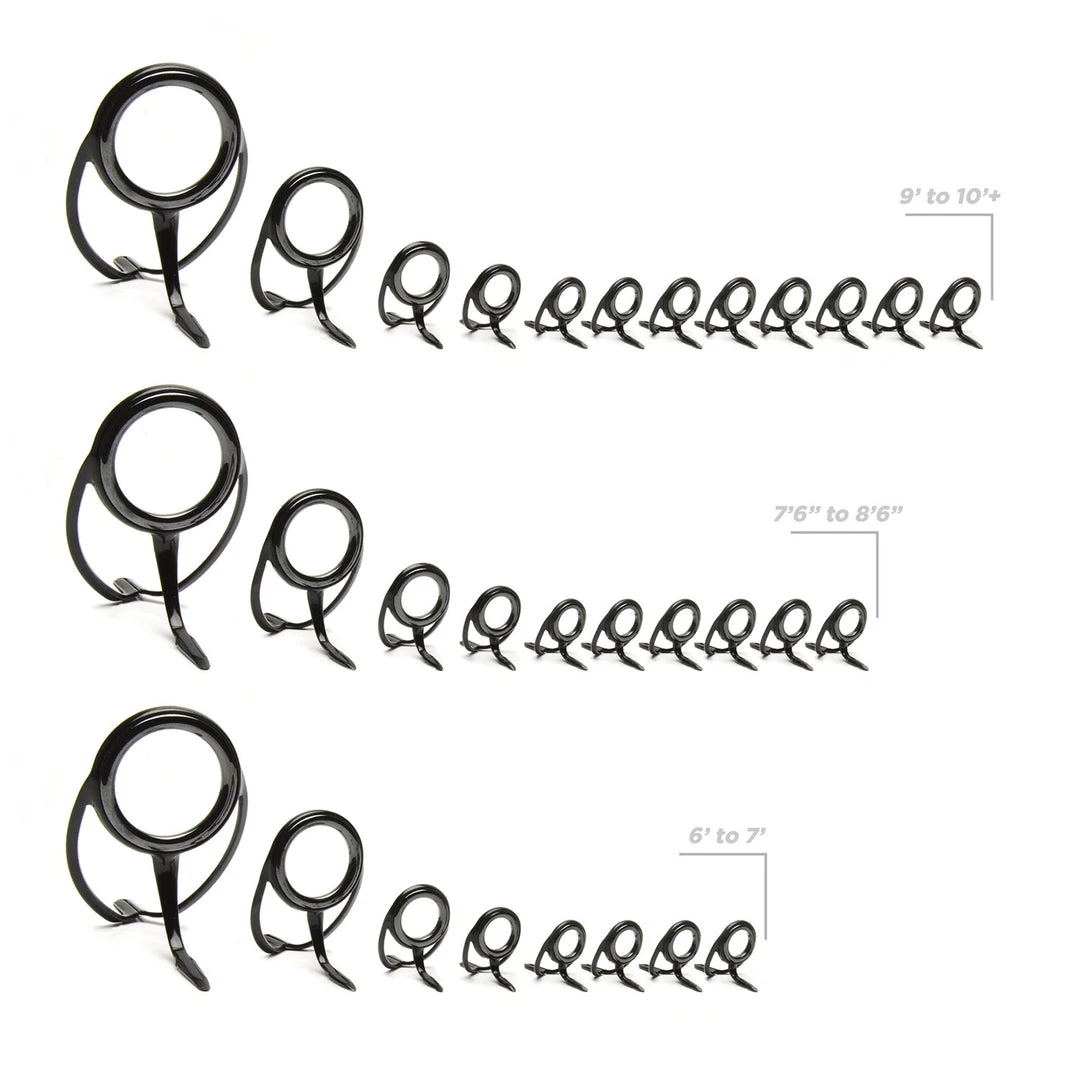 Components CRB Heavy Duty Spinning Rod Guide Kits 4 Components CRB Heavy Duty Spinning Rod Guide Kits