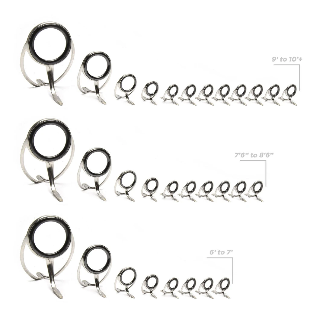 Components CRB Heavy Duty Spinning Rod Guide Kits 5 Components CRB Heavy Duty Spinning Rod Guide Kits