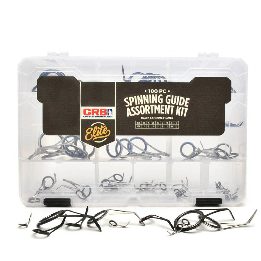 Components CRB Spinning Guide Assortment Kits - Black & Chrome Combo 6 Components CRB Spinning Guide Assortment Kits - Black & Chrome Combo