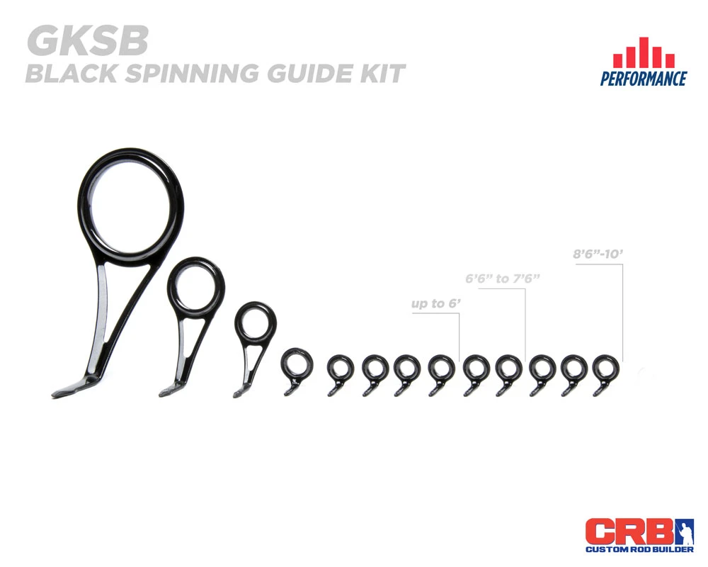 CRB Spinning Rod Guide Kits 7 CRB Spinning Rod Guide Kits