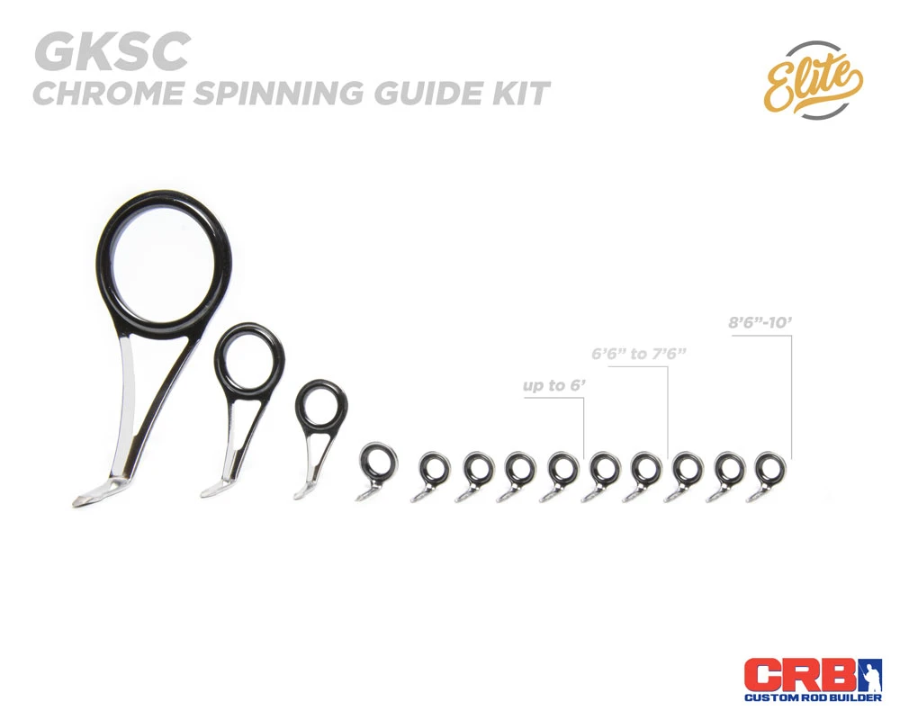 CRB Spinning Rod Guide Kits 6 CRB Spinning Rod Guide Kits