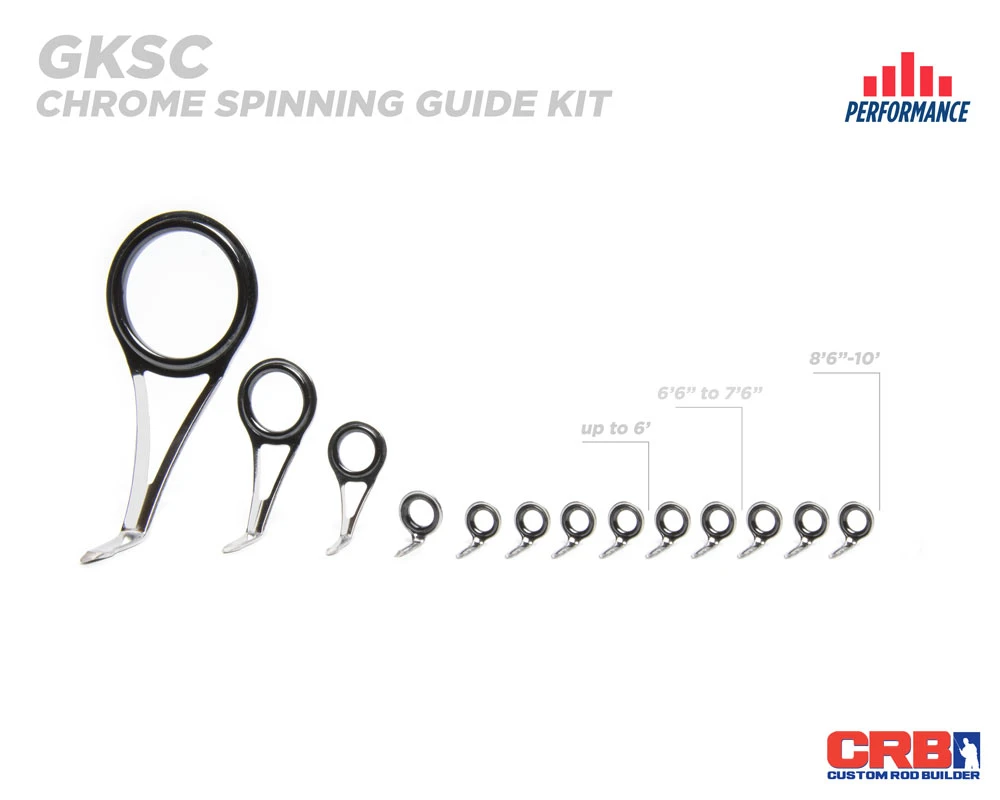 CRB Spinning Rod Guide Kits 9 CRB Spinning Rod Guide Kits