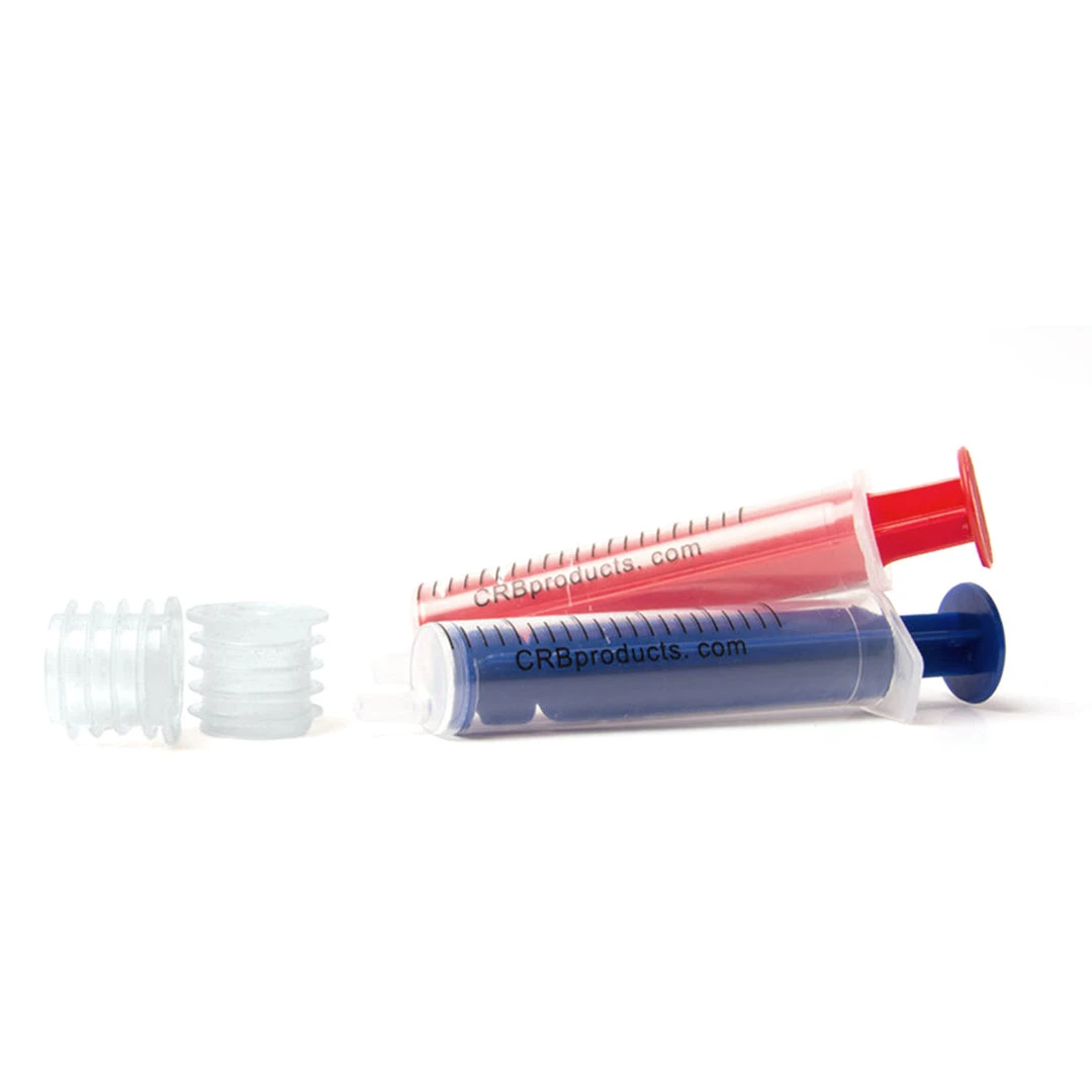 CRB Syringes With Sealing Caps Kit Thread Finish 4 CRB Syringes With Sealing Caps Kit Thread Finish