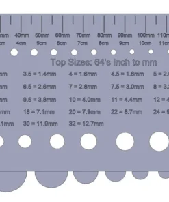 CRB Tip Top & Guide Sizing Gauge