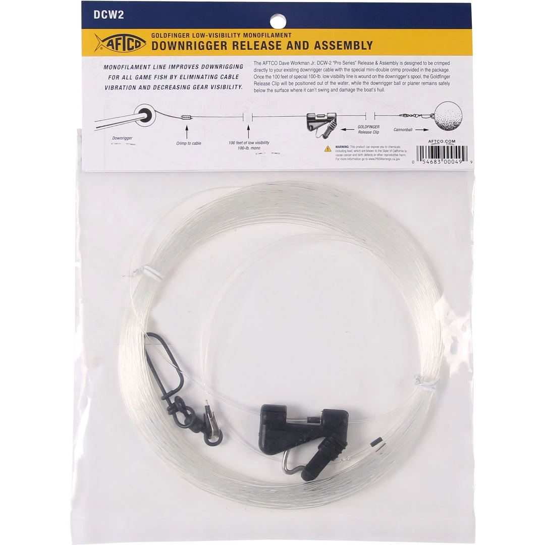 AFTCO Monofilament Downrigger Release & Assembly DCW-2 4 AFTCO Monofilament Downrigger Release & Assembly DCW-2