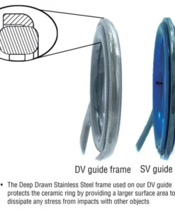 Pacific Bay Components Deep Drawn Single Foot Spinning Guides Model DV 8 Pacific Bay Components Deep Drawn Single Foot Spinning Guides Model DV