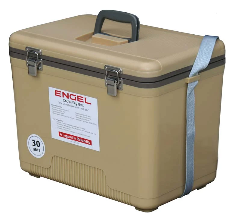 Engel USA Engel 30 Qt. Cooler/Dry Box - Tan 3 Engel USA Engel 30 Qt. Cooler/Dry Box - Tan