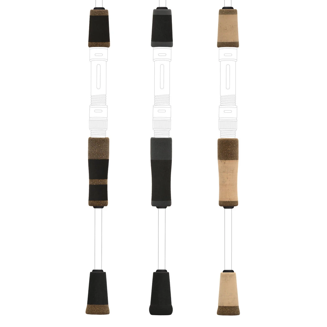 CRB 2-Tone Split Grip Kits For Spinning Rods Components 3 CRB 2-Tone Split Grip Kits For Spinning Rods Components