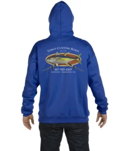 Mud Hole Custom Hoodie: Bamboo Frame With Crossing Rods Gear 16 Mud Hole Custom Hoodie: Bamboo Frame With Crossing Rods Gear