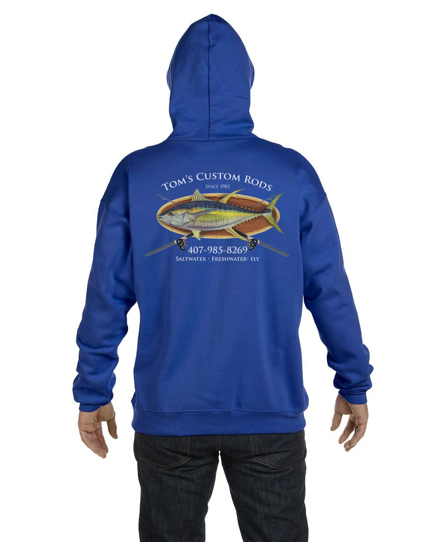 Mud Hole Custom Hoodie: Bamboo Frame With Crossing Rods Gear 7 Mud Hole Custom Hoodie: Bamboo Frame With Crossing Rods Gear