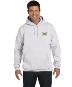 Mud Hole Custom Hoodie: Bamboo Frame With Crossing Rods Gear 21 Mud Hole Custom Hoodie: Bamboo Frame With Crossing Rods Gear