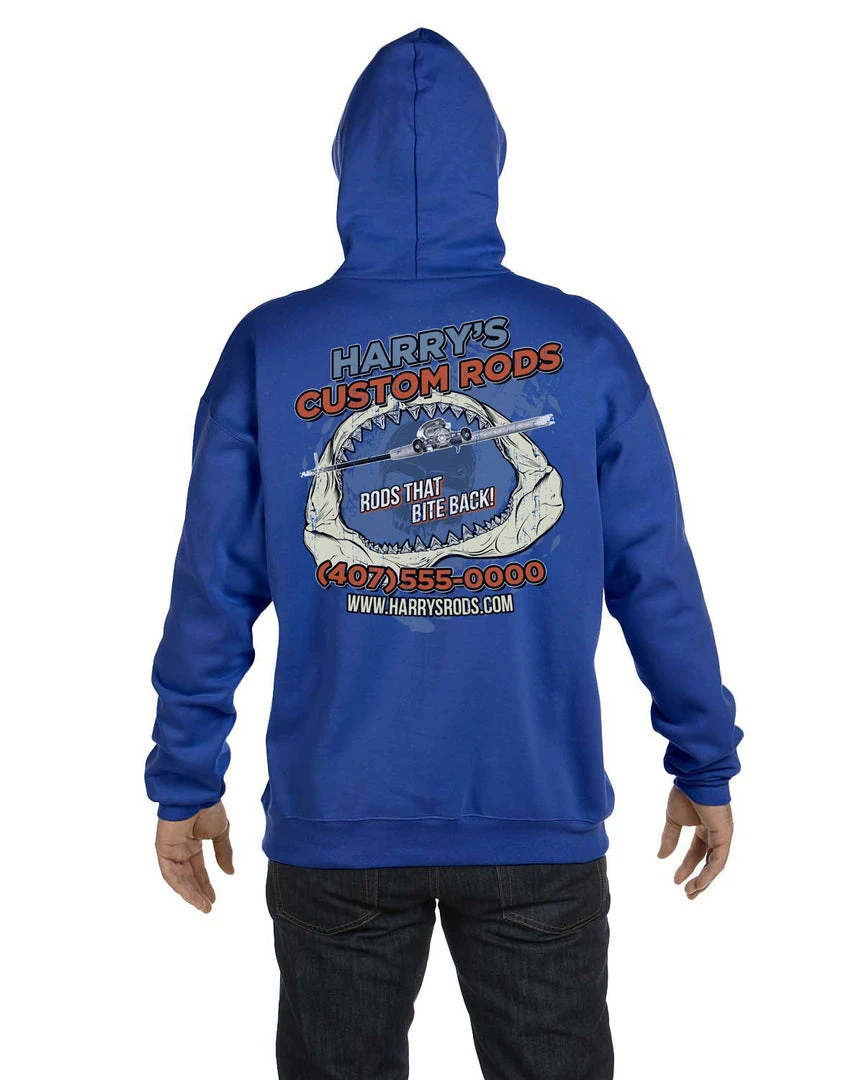 Mud Hole Custom Hoodie: Shark Jaws 8 Mud Hole Custom Hoodie: Shark Jaws