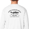 Mud Hole Gear Long-Sleeve Mesh Performance Tee: Vintage Distressed Fish And Rods
