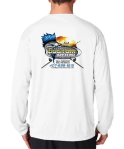 Mud Hole Long-Sleeve Mesh Performance Tee: Jumping Marlin Gear 10 Mud Hole Long-Sleeve Mesh Performance Tee: Jumping Marlin Gear