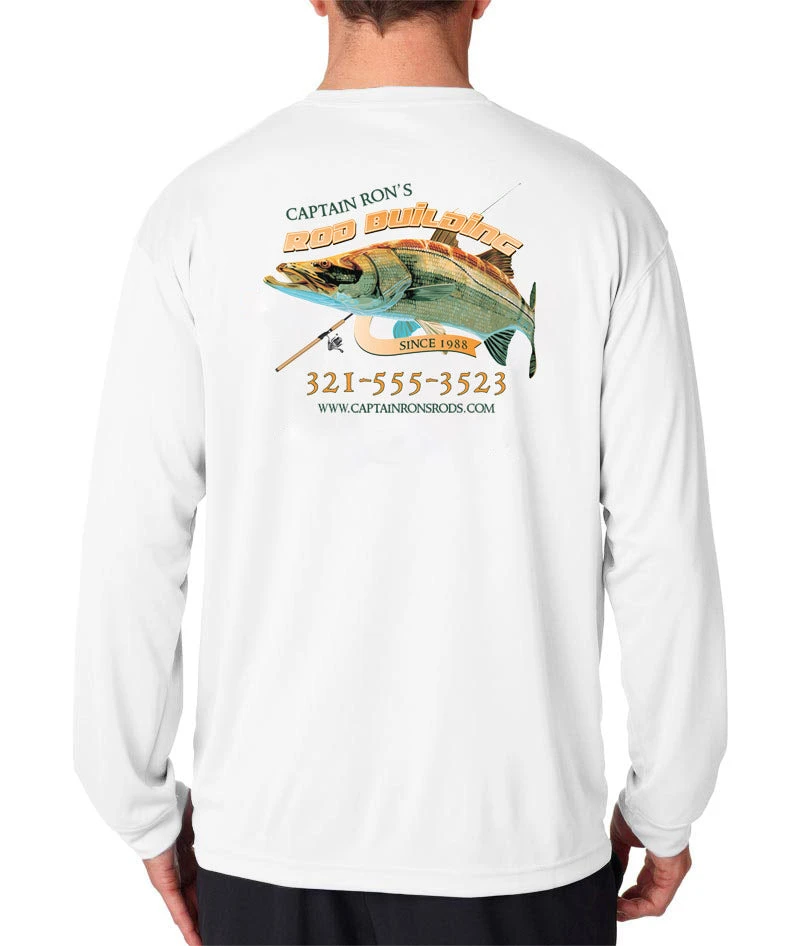 Mud Hole Custom Long-Sleeve Mesh Performance Tee: Emerging Snook 5 Mud Hole Custom Long-Sleeve Mesh Performance Tee: Emerging Snook