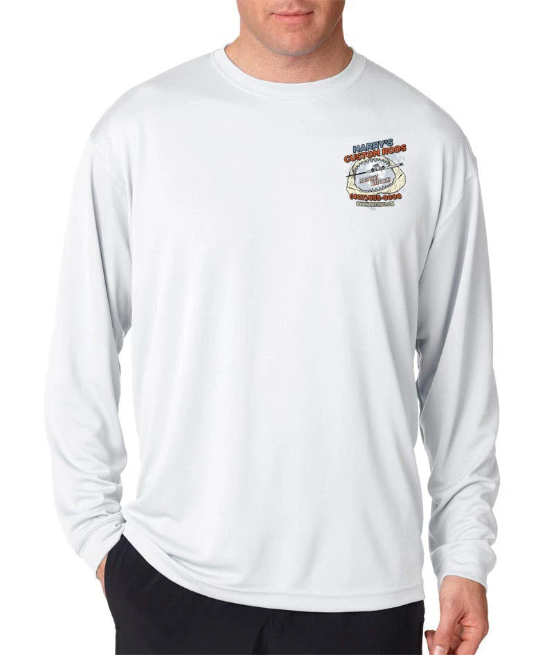 Mud Hole Gear Custom Long-Sleeve Mesh Performance Tee: Shark Jaws 7 Mud Hole Gear Custom Long-Sleeve Mesh Performance Tee: Shark Jaws