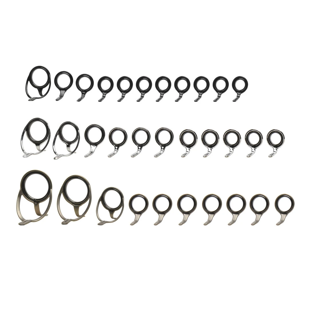 CRB LZR Single Foot Fly Rod Guide Set Kits Components 3 CRB LZR Single Foot Fly Rod Guide Set Kits Components