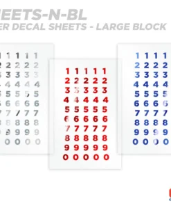 CRB Numeric Rod Decals - Peel & Stick Numbers