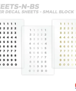 CRB Numeric Rod Decals - Peel & Stick Numbers