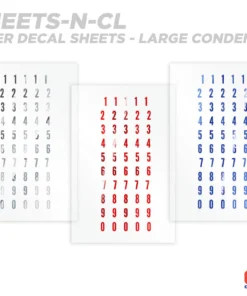 CRB Numeric Rod Decals - Peel & Stick Numbers