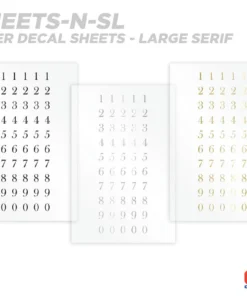 CRB Numeric Rod Decals - Peel & Stick Numbers